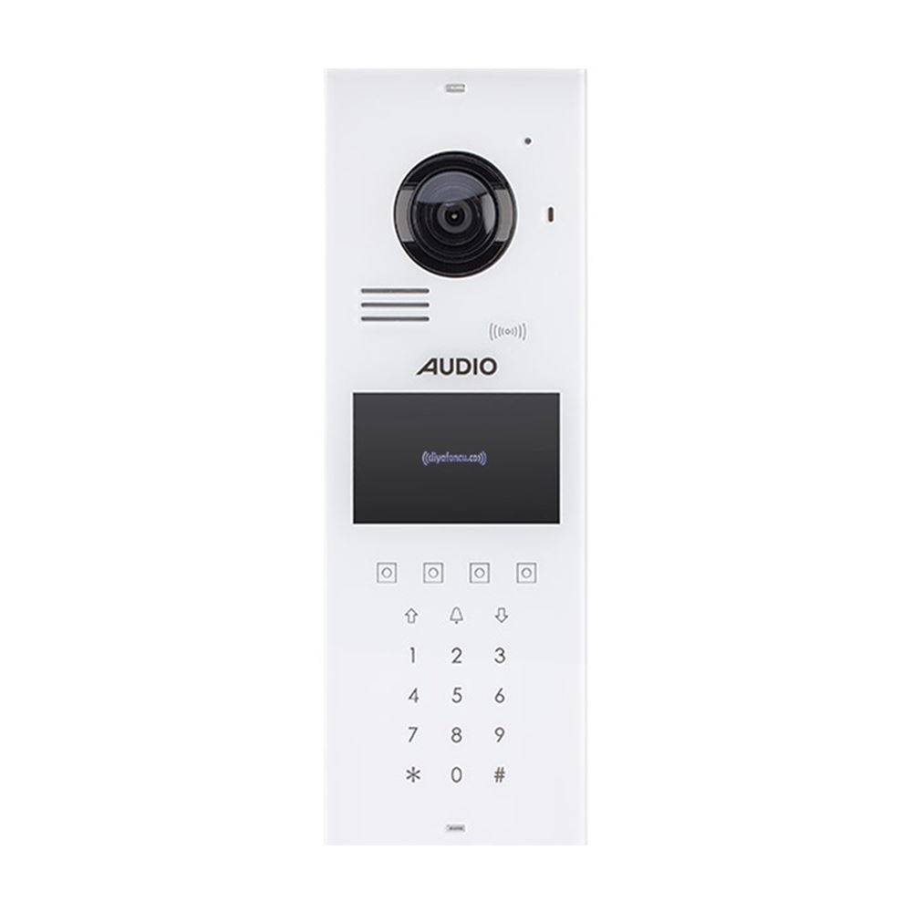 3007 Audio 4,3 Ekranlı (Dokunmatik Butonlu) Beyaz Zil Paneli