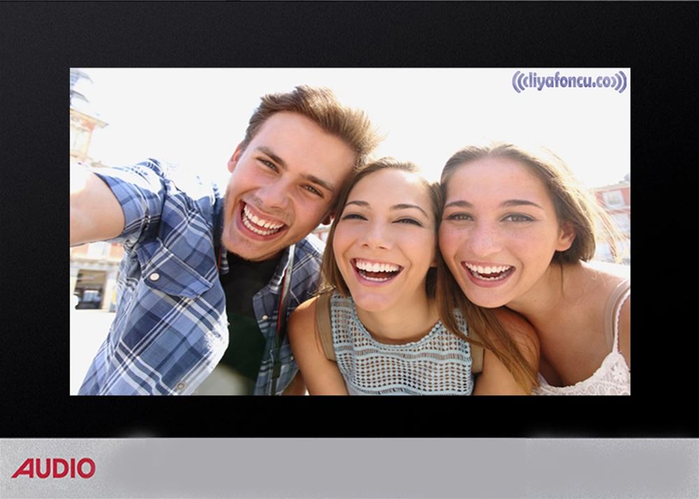 002719 Audio 10,1 Renkli Diafon  IP - Android (Dokunmatik Ekranlı Alarmlı Kameralı Wifi) Siyah