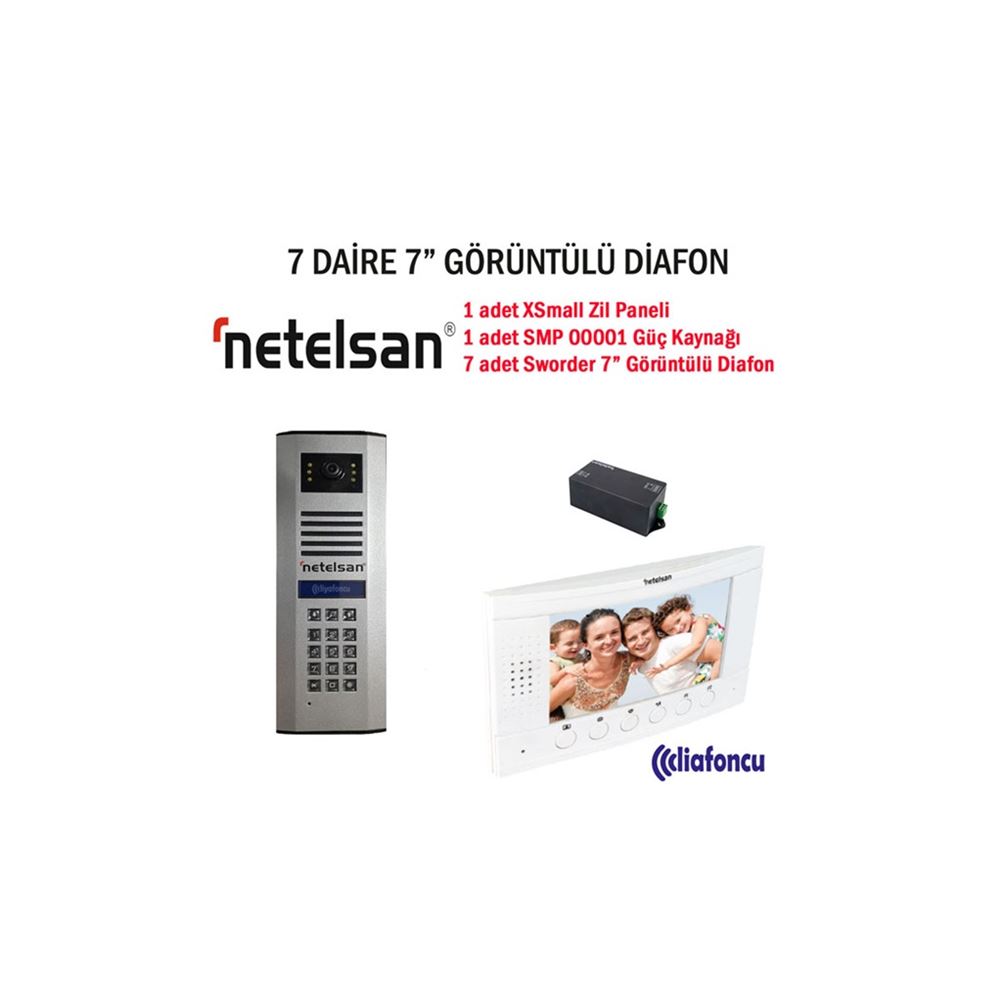 7 Daire Netelsan 7 inç Görüntülü Diafon Fiyatı